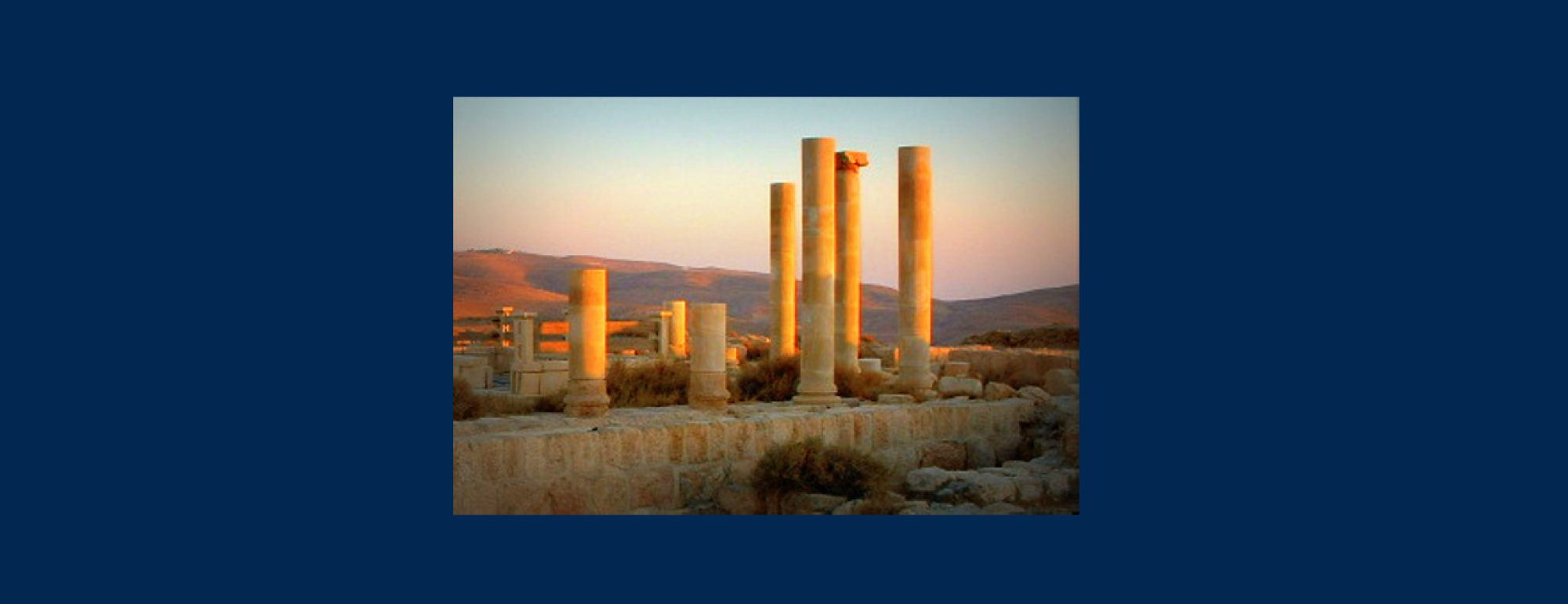 Ancient columns in Jordan