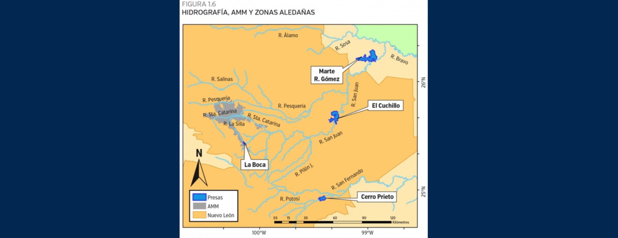 Map for Monterrey water management