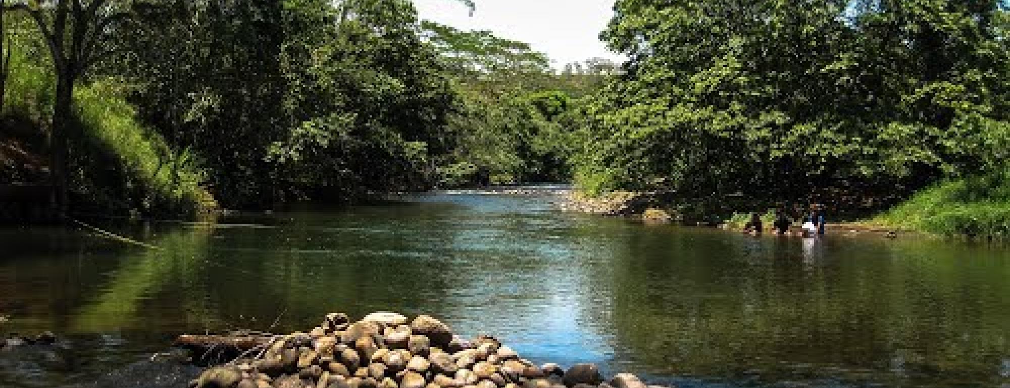 Huazuntlán River located in Veracruz, Mexico.