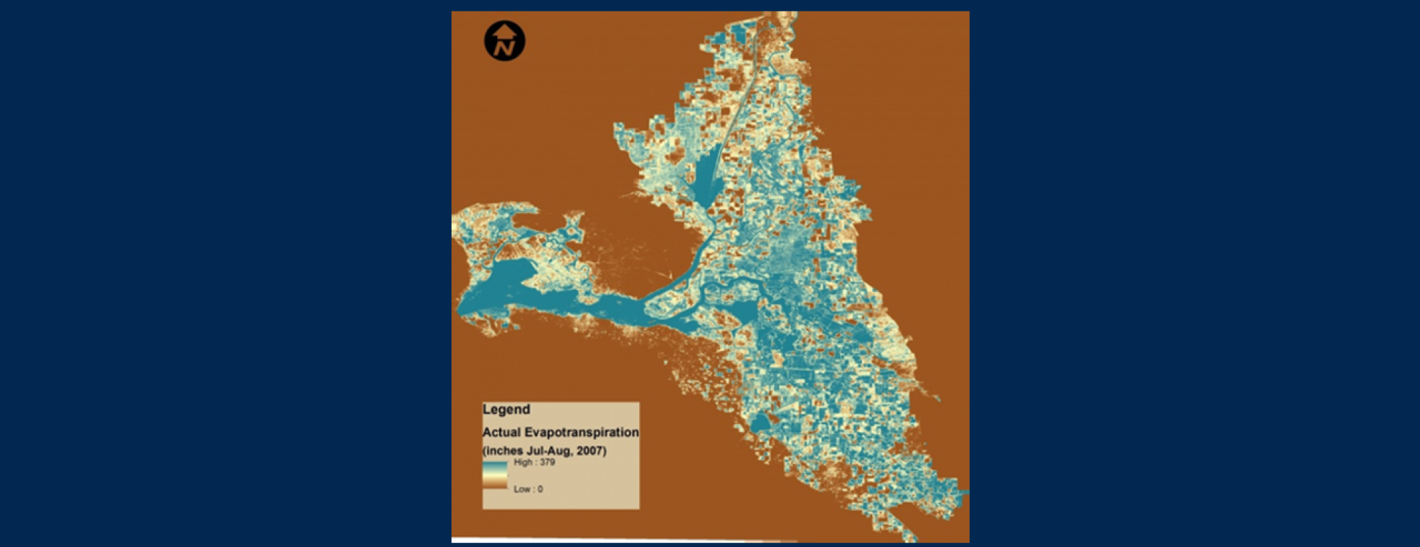Delta and Suisun Marsh evaporation map