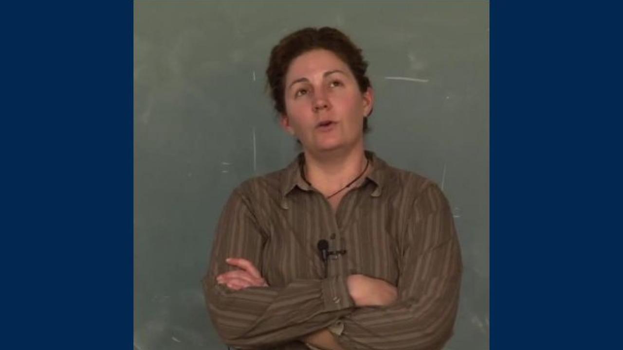 Letitia Grenier, San Francisco Estuary Institute, presenting Reconciling ecosystem goals for San Francisco Bay, Feb. 10, 2014