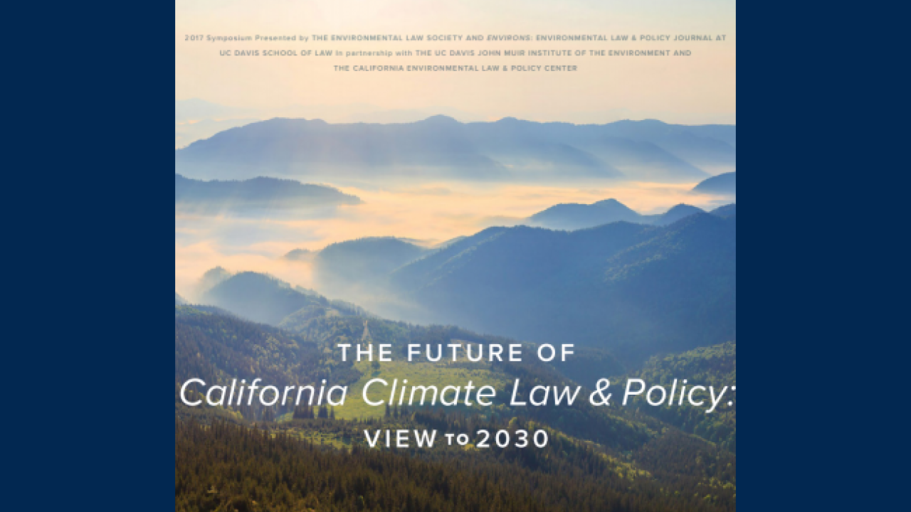 CA Climate Law & Policy flyer