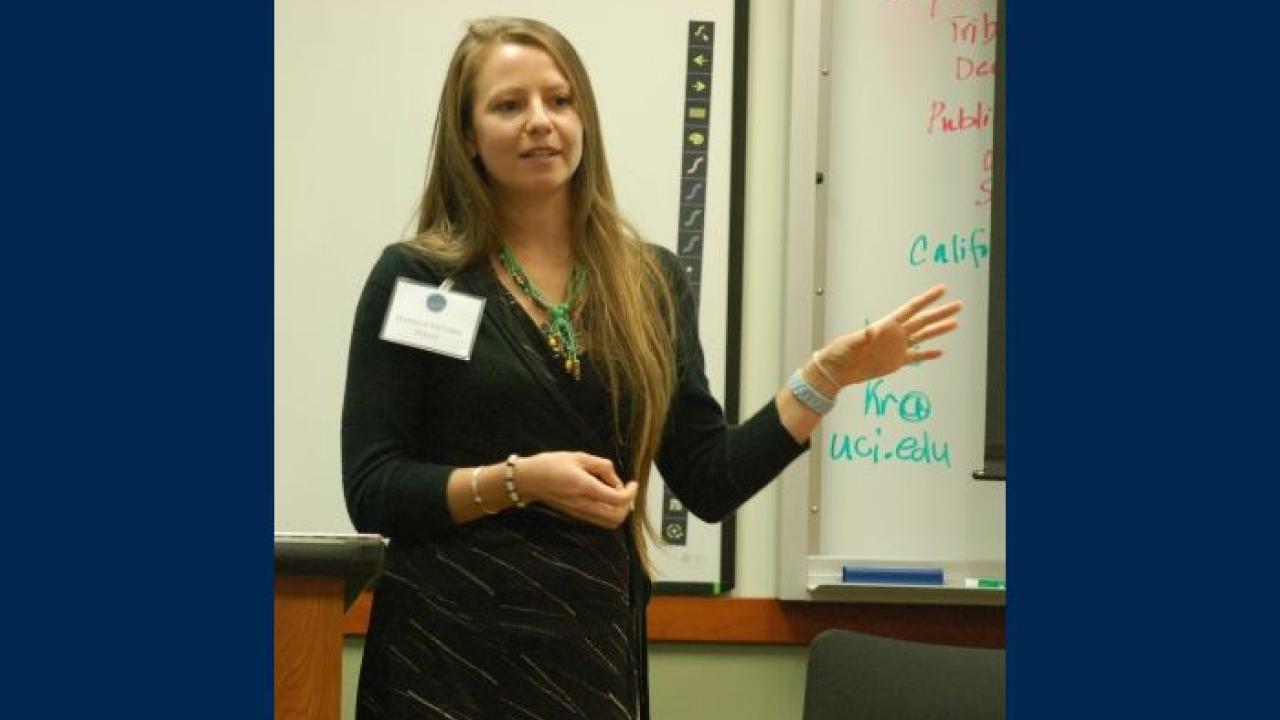 Danielle Dolan lecturing