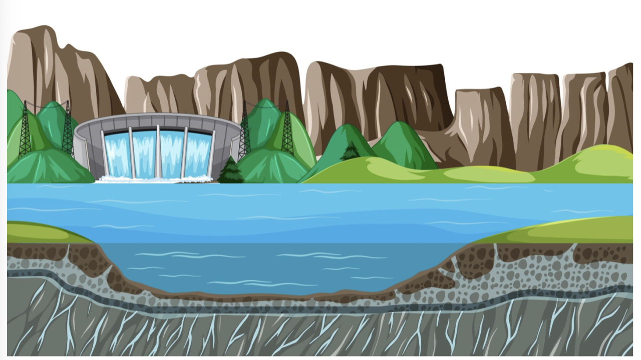 Klamath Basin dam illustration