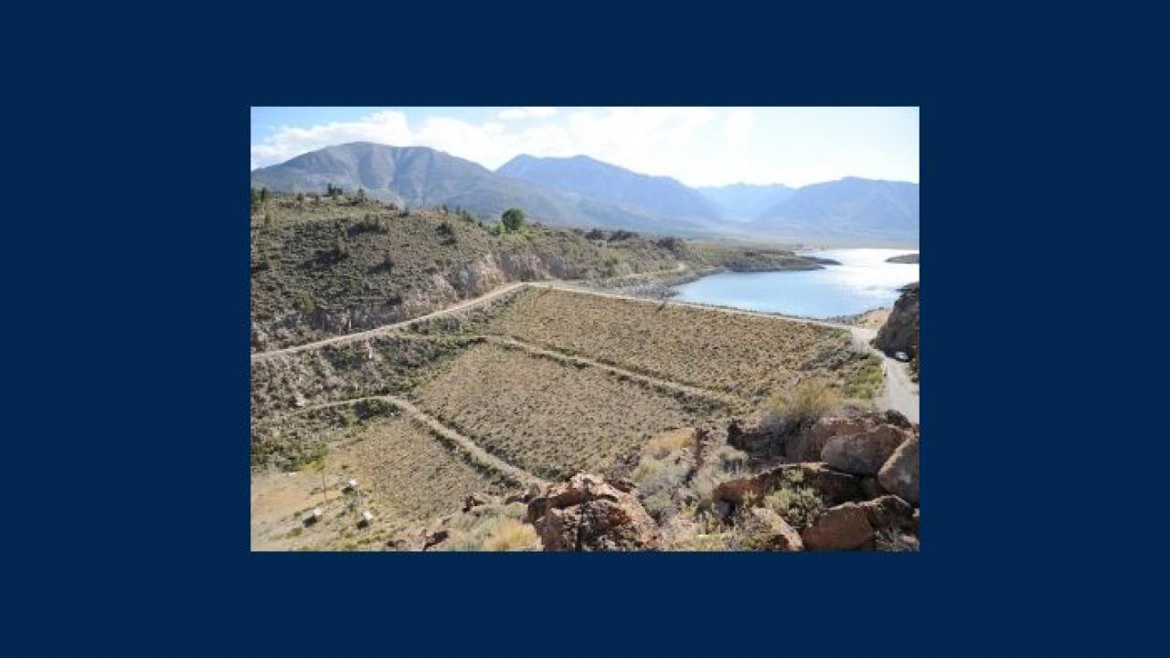 Long Valley Dam on Crowley Lake, Mono County