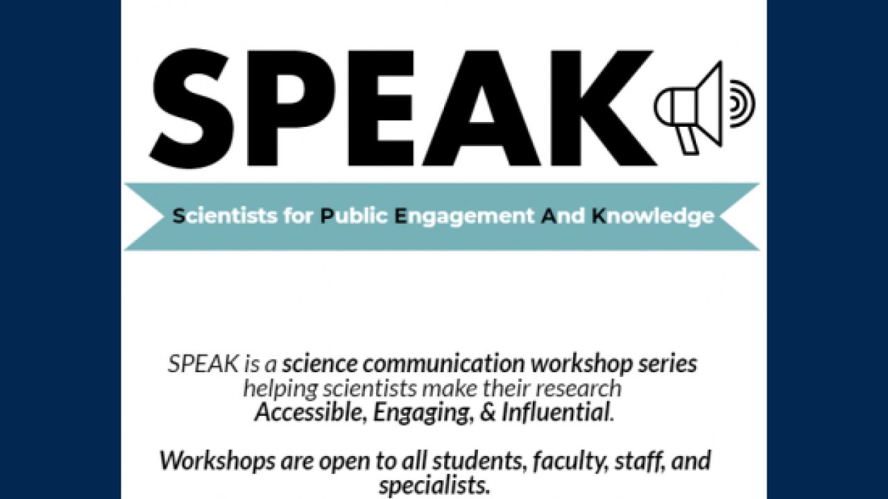 SPEAK Workshop poster