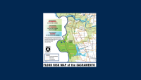 Flood risk map of Sacramento area