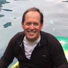 Jeffrey Mount in a kayak. 2024.