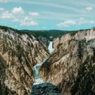 Water in a canyon.