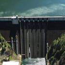 The Lookout Point Dam on the Middle Fork of the Willamette River. 