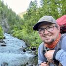 Tyson Hallbert by flowing water